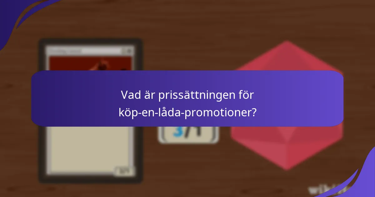 Hur jämför sig aktuella köp-en-låda-promotioner med tidigare promotioner?