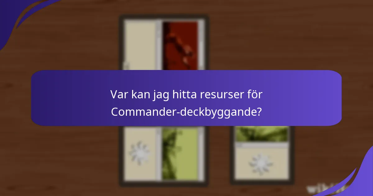 Vilka kommandörer är för närvarande populära och effektiva?