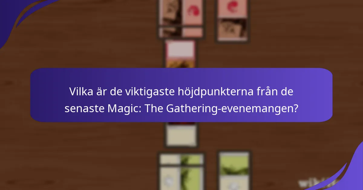 Vilka format är för närvarande populära i Magic: The Gathering?